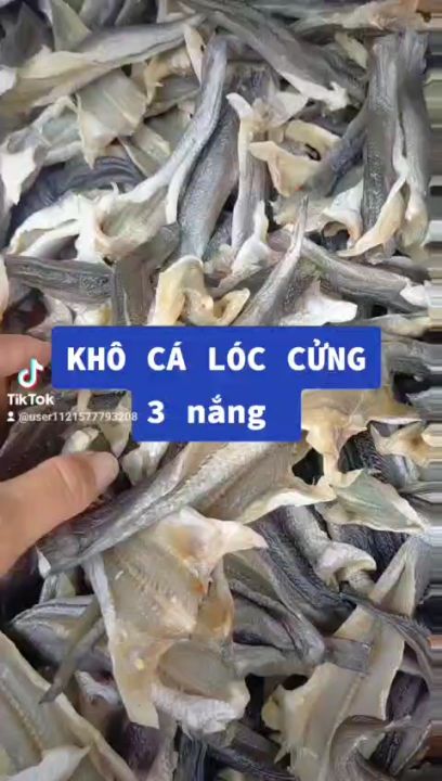 KHÔ CÁ LÓC CỬNG- Khô Cá Lóc Non 3 Nắng Vị Lạt Không Mặn, Đặc Sản Minh ...