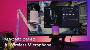 MAONO DM40 Pro USB Wireless Microphone with Software AI Voice Change & 3 Level Noise Cancellation
