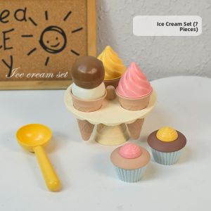 JIFANPAUL | Beach Toy Set with Sand Shovel Dump Truck Excavator and Ice Cream Sand Mold