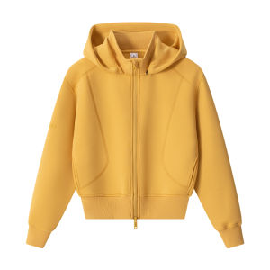 JOLLY BEAN | Air Layer Fleece Hooded Waist-Fitted Jacket
