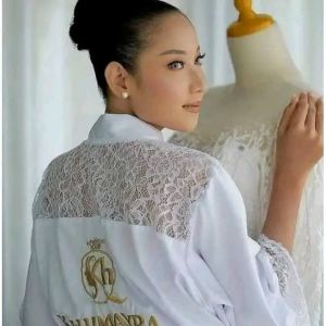 kimono brukat makeup bridesmaid