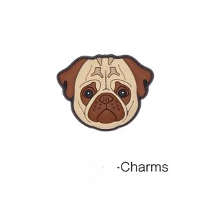 Cute Cartoon Cat Dog Shoe Buckle Accessory for  Shoes Decorative Clasp Intelligence Star Kids Shoe Flower Adornments