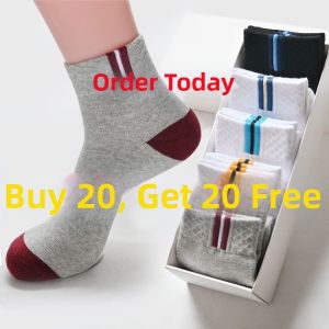 ZHIYADU | Cotton Deodorant and Sweat Absorbent Mid-Calf Socks