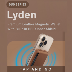 UNIQ Lyden DS RFID-Blocking Magnetic Vegan Leatherette Wallet