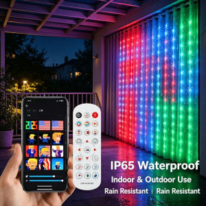DIY Pattern Fairy Curtain Light Bluetooth Bedroom Christmas Wedding Birthday Festival Decor for Living Room Backdrop Wall