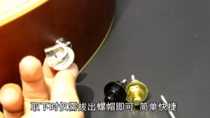 Guitar Strap Locks Metal Button Hold Tight Easy Remove Screw For Acoustic Electric Bass Guitar Strap Guitar Strap Locks Buttons Button Locks Guitar Strap Guitar Strap Locks Mushrooms Heads Secure Screw Bass Parts