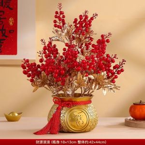 Qiaozhixi New Home Layout Living Room Pendant Fu Barrel Furnishings Ornaments into the New House Moving into the House Ceremony Supplies