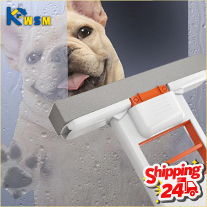 Self Squeeze Desktop Duster Mop Handheld Sponge Mop Hands Free Cleaning Tool for Bathroom Kitchen Narrow Space Wet and Dry Use