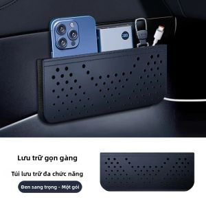 Hộp Đựng Đồ Tự Dính Cho Khe Ghế Ô Tô Có Ngăn Chứa Điện Thoại Thẻ Chìa Khóa Kính Đồ Vật Nhỏ Phụ Kiện Sắp Xếp Nội Thất Ô Tô