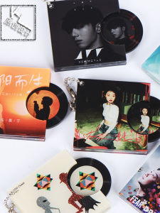 Acrylic NFC Mini Album Black Vinyl Record CD DIY Concert Star Surrounding Hanging Ornament Creative Gift Festival Supplies