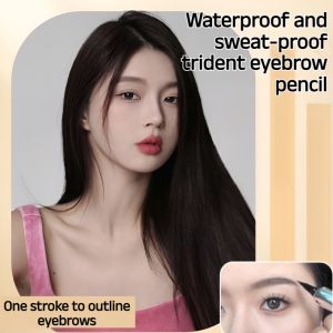 【LanFo】Trident Eyebrow Pencil Waterproof Sweat-Proof Non-Fading Natural And Long-Lasting Each Root Is Distinct Wild Eyebrows Ultra-Fine Water Eyebrow Pencil For Beginners极细水眉笔初学者