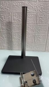 Chân màn hình vi tính LCD đa năng trụ Inox tròn đế sắt