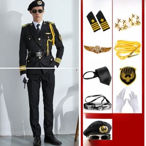 Security Uniform Jacket Autumn Winter Workwear Property Image Guard Clothing Sales Office Livery Spring Autumn Set for Men