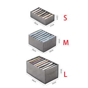 1pc Pants Storage Box Jeans Divider Storage Box Wardrobe 9 Grids Storage Basket