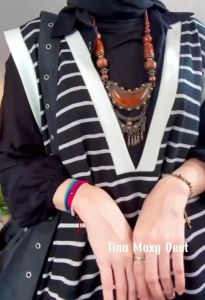 Tina Maxi Vest Kaos Salur Mix Katun Twill LD 112 cm PB 130 cm