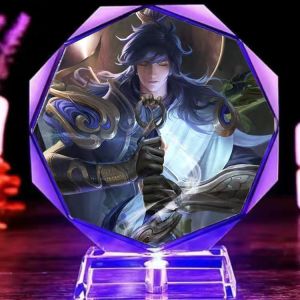 โมเดลคริสตัลของแข้งรูปเมสซี่และโรนัลโด้ ของขวัญวันเกิด/วันวาเลนไทน์สำหรับแฟนบอล ตุ๊กตาติดโต๊ะ ของเล่นแฟชั่น อุปกรณ์เสริม