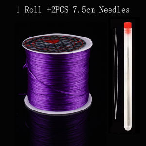 1Roll 40m 0.8mm Colorful Stretch Wire Thread DIY Beading Stretch Cords Elastic Line Beading Needles Handicraft Accessories