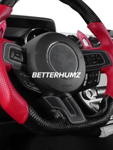 ALCANTARA | Alcantara Vô Lăng Bảng Điều Khiển Viền Dải Cho Xe Ford Mustang GT 2015-2023 Sợi Carbon Da Miếng Dán Bảo Vệ Nội Thất Ô Tô Điều Chỉnh Phụ Kiện
