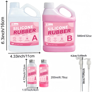 Liquid Silicone Rubber-Performance Making Kit Fast Curing - Ideal for Casting Resin Soap Wax Crafts and DIY Projects