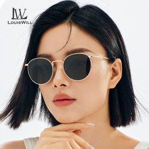 LouisWill Men Sunglasses UV400 Polarized Sunglasses Retro Sunglasses Sport Sunglasses Outdoor Activities Driving Fishing Eyewear Silicone Nose Pads Sun Glasses