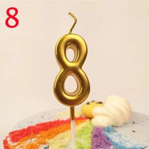 Lilin Angka Gold Candle Birthday Lilin Pesta Lilin Dekor