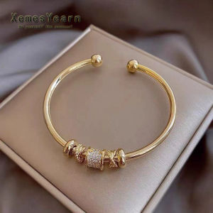 Phụ Kiện Sang Trọng Dự Tiệc Cho Bạn Gái Kiểu Gothic Vòng Đeo Tay Dạng Lắc Hình Trụ Phong Cách Pháp Trang Sức Thời Trang Cho Nữ