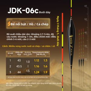 jiadiaoni | Phao Câu Đôi Mỏng Sáng Độ Nhạy Cao Dành Cho Nước nông Có Đuôi Ngắn