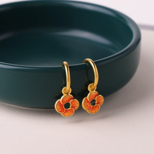 Chow Sang Sang 周生生 999 24K Gold Auspicious Windmill Dual Sided Wear Dainty Drop Earrings for Women 95573E