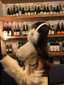 NICE RURU Gốc Mùa Đông Tai Ấm Áp Ers Bông Tuyết Khiêu Vũ Giai Điệu Lông Tơ Tai Có Ấm Áp Miếng Đệm Tai Thời Trang Sành Điệu Bảo Vệ Tai