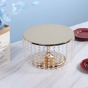 Cake Stand with Crystal Pendants and Beads Table Centerpieces for Weddings Events Party Decor Decora