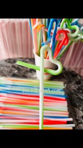 Ống hút nghệ thuật ống hút xoắn 50 ống/gói