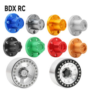 Metal 1.9 2.2" Wheel Rim Center Dust Cap 6 Holes for 1/10 RC Crawler Axial SCX10 TRX4  D90 Wheel Hub Caps Upgrade Parts