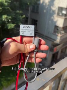 Starlink Mini 12V Adapter DC 12V Power Cord Converter for Starlink Mini Power Supply Step Up to 30V 3.5A Conversion Kit DC Male