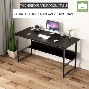 Global Foldable Table Desk Dining Computer Study Desk Environmentally Wooden Table (60*28*58)