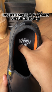 Sepatu Pria Slip On Casual Kulit Fordza Plain Toe Campsly D904