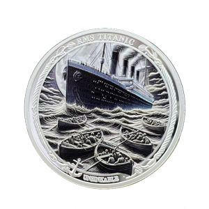 Titanic Never Sunk Commemorative Coin Vintage RMS Titanic Silver Plated Collectible Coins