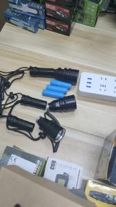 ESMARTER | Đèn Pin Lặn Chống Nước IP68 Công Suất Cao Đèn LED Lặn Chuyên Nghiệp Có Dây Cầm Tay Thân Đèn Bằng Thép Không Gỉ Dành Cho Hoạt Động Phiêu Lưu Cắm Trại Đạp Xe