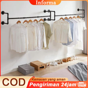 Informasi tentang Gawang Baju Dinding, Rak Baju Gantung Dinding, Gantungan Topi Tas, Gantungan Besi Stand Hanger