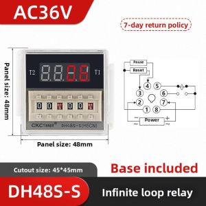 MEINWAY | Cyclic Control Timer Relay AC220V