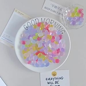20/40Pcs Glow In Dark Resin Stones Luminescent DIY Craft Accessories for Handmade Jewelry Pendant Making Supplies