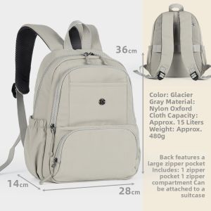 Casual Waterproof Nylon Womens Backpack