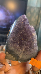 Hốc trứng đá thạch anh tím Amethyst tự nhiên Braxin năng lượng phong thủy 895
