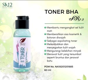 Toner BHA SR12 Expoliating Toner Perawatan Wajah Kulit Berminyak Jerawat Batu dan Beruntus