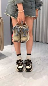 TZS Zenzy Premium Golda - Sneakers Modis Comfy Wanita - Sneakers Jalan-Jalan Wanita - Sneakers Olahraga Wanita - Sepatu Sneakers Wanita