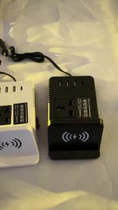 Car Inverter 12V 24V to 220V power converter 6 Usb Ports Multi-function socket charger Inverter Power Supply Inverter