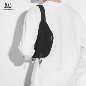 LouisWill Sports Chest Bag Waist Bag Crossbody Chest Bag  Multi-Functional Fitness Bag Small Waist Pouch Waterproof Wear-Resistant Waist Bag with Adjustable Strap for Workout Running