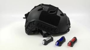 Tactical Helmet Backpack Signal Light USB Rechargeable Cycling Flashing Airsoft Sports Warning Life-saving Lamp
