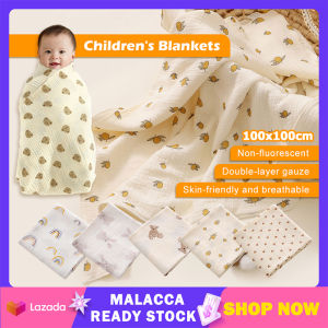 Baby BathTowel Soft Gauze Cotton Good Absorbent Cartoon Towel Baby Stroller Blanket Cover Summer Thin Baby Towel 宝宝浴巾