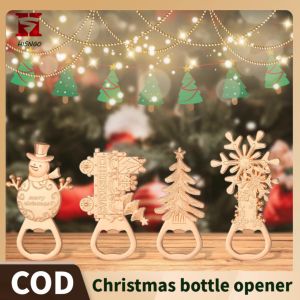 【 HSG 】 Christmas themed bottle opener  Decorative Souvenirs with label bottle opener Party Gifts  Christmas Decorative and Gifts to Guests is ideal for wedding or baby welcoming party