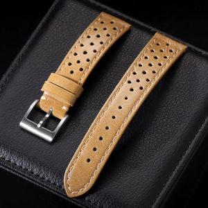Cowhide Genuine Leather Watch Strap 18mm 20mm 22mm Soft Breathable Wristband for Seiko for Omega for Huawei Watch GT5/GT4 Belts